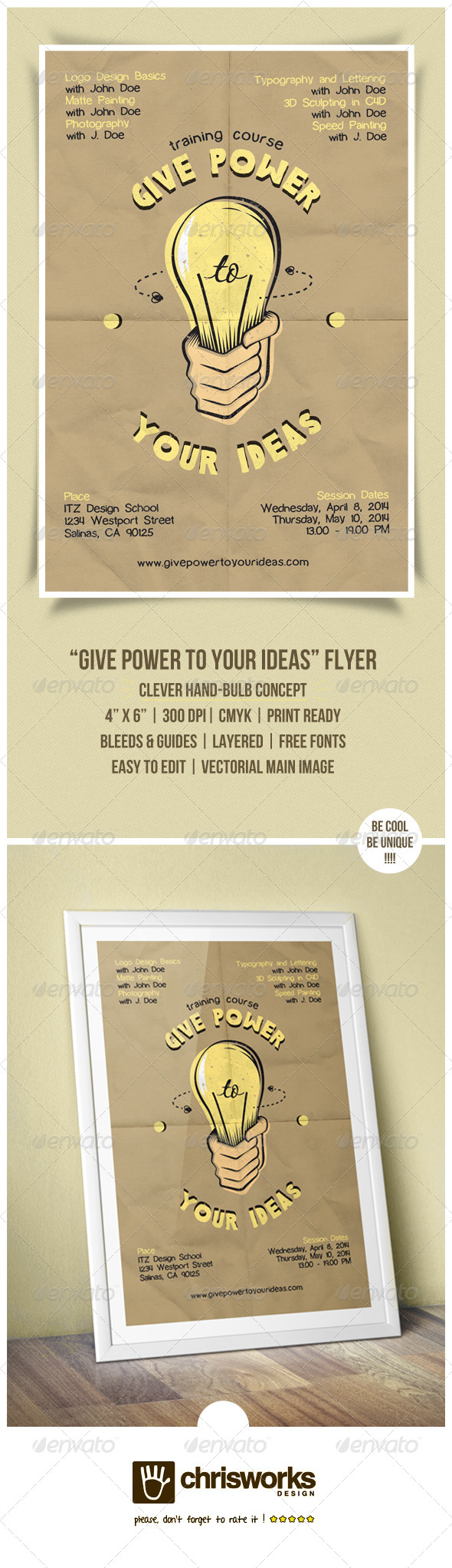 Give Power To Your Ideas Flyer - Miscellaneous Events