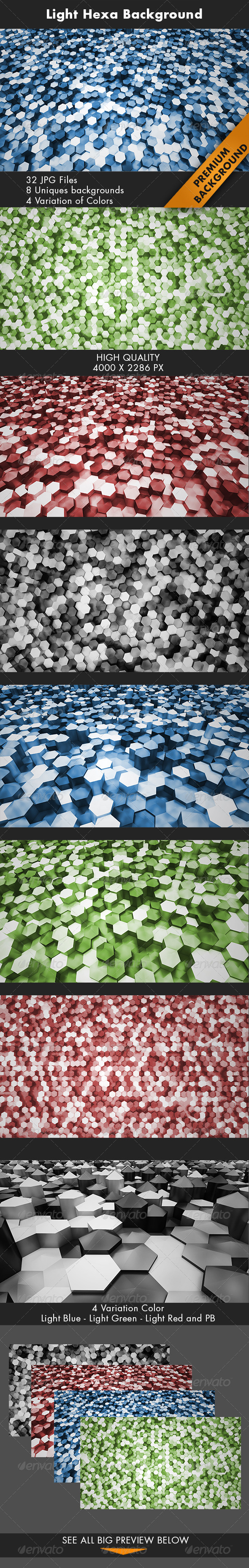 Light Hexa Background - 3D Backgrounds