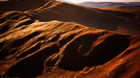 Aerial of Red Sand Dunes in the Namib Desert alt