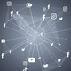 Social Media Network Background Light Gray - VideoHive Item for Sale