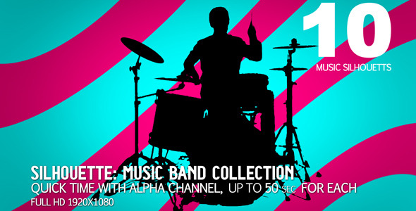 Music Band Collection 10 (sillhouettes)