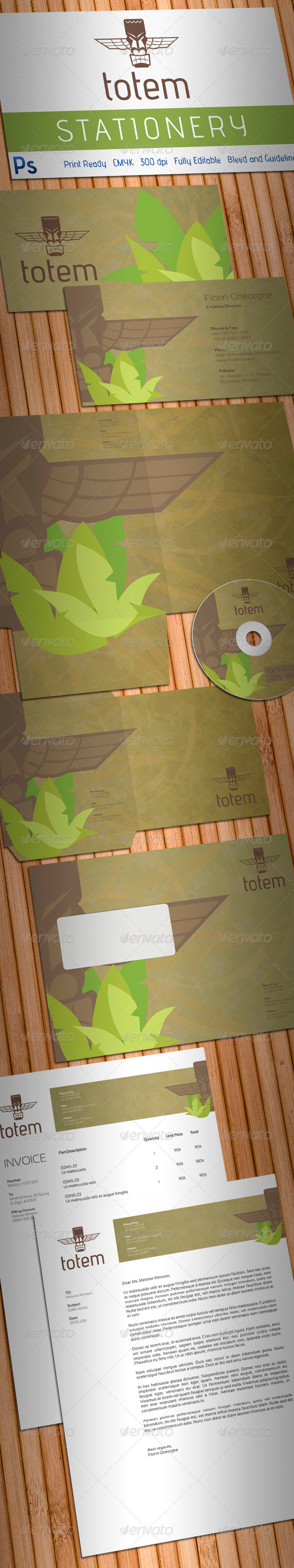Totem Gift Shop Stationery - Stationery Print Templates