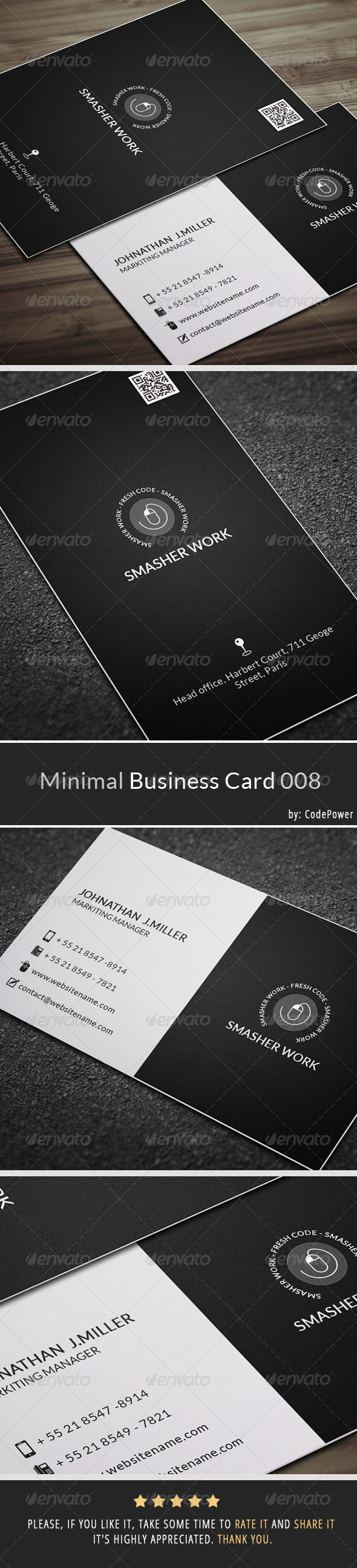 Minimal Business Card 008 - Corporate Business Cards
