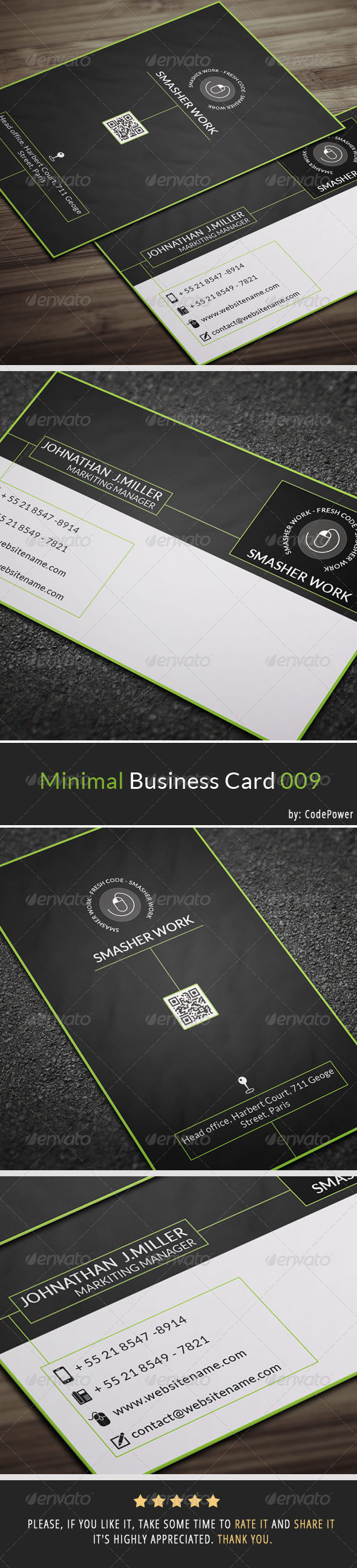 Minimal Business Card 009 - Corporate Business Cards