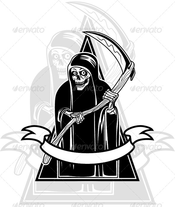 Grim Reaper Badge - Miscellaneous Characters