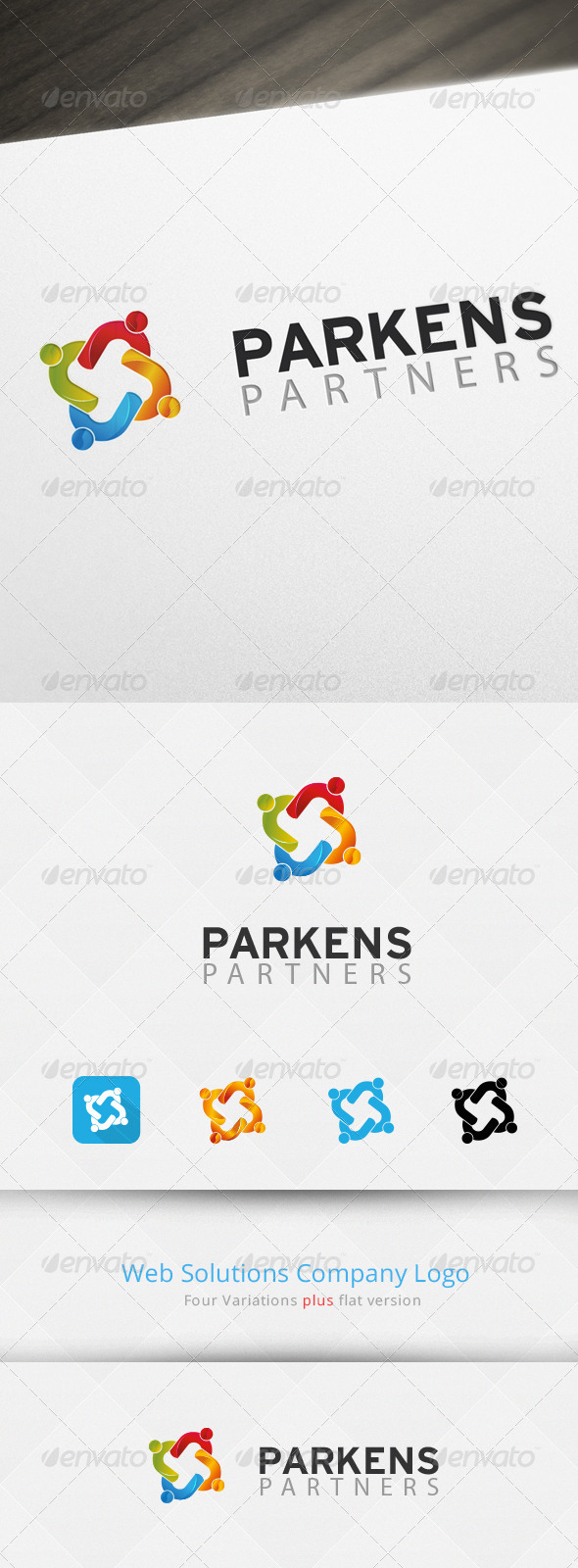 Social Partners Logo Template - Abstract Logo Templates