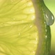 Drop of Water Flows Down the Surface of a Ripe Juicy Lime Slice - VideoHive Item for Sale