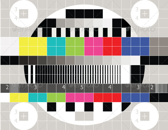 TV Test Pattern - Technology Conceptual