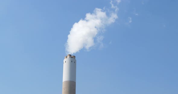 Smoke stack emit smoke  alt