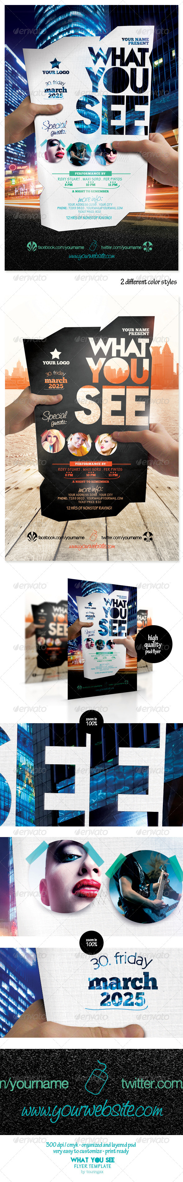What You See Flyer Template - Flyers Print Templates