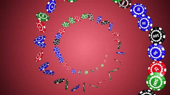 Falling Poker Chips, Loopable
