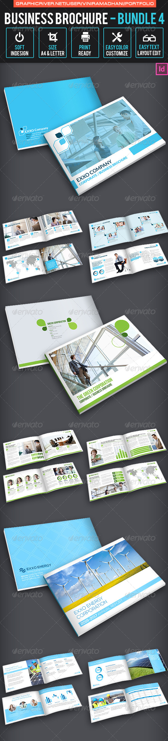 Business Brochure Bundle 4 - Corporate Brochures