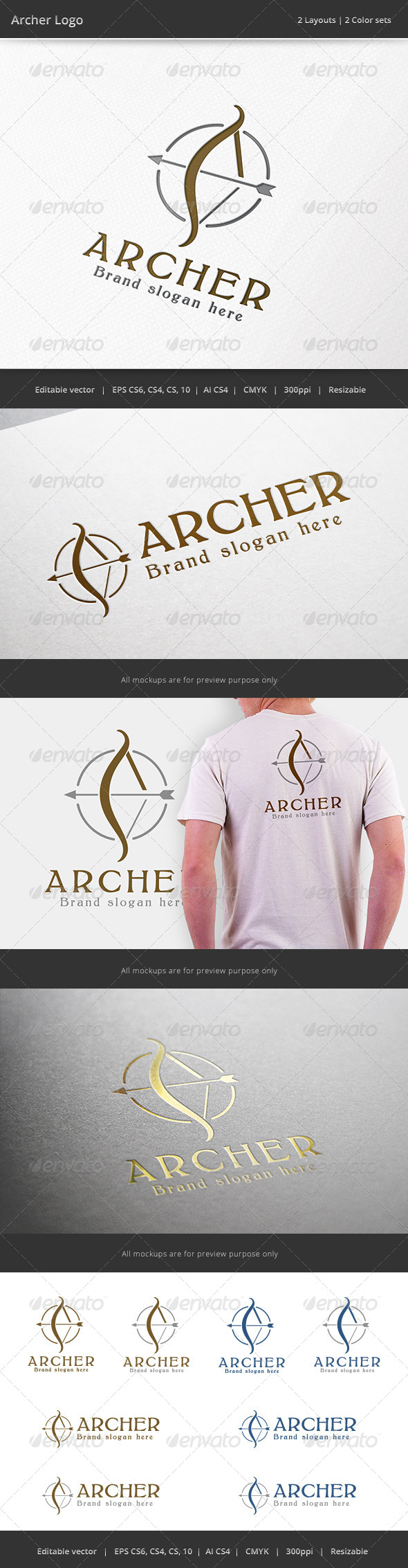 Archer Arrow Logo - Objects Logo Templates