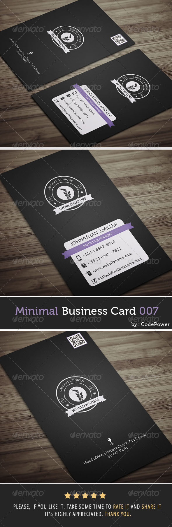 Minimal Business Card 007 - Corporate Business Cards