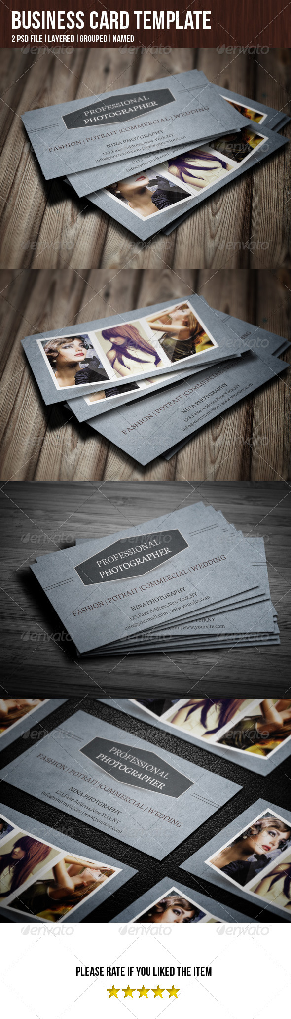 Photographer Business Card - Creative Business Cards