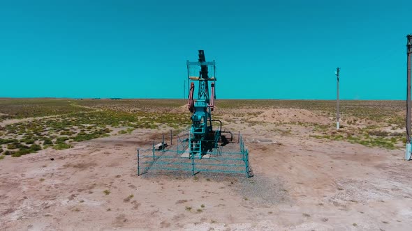 Pumping Station in a remote area. 4k. alt