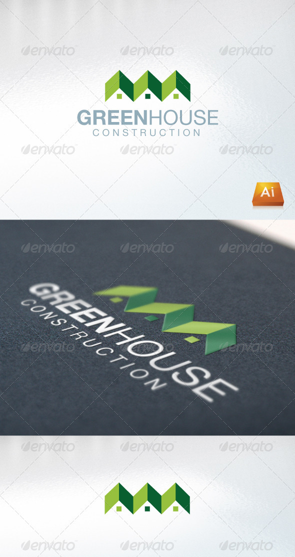 Greenhouse - Buildings Logo Templates