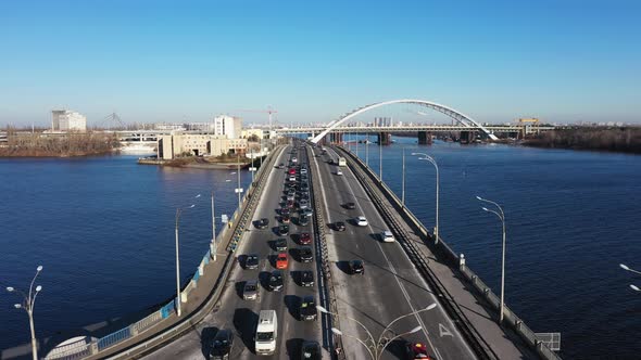 City Traffic on the Bridge