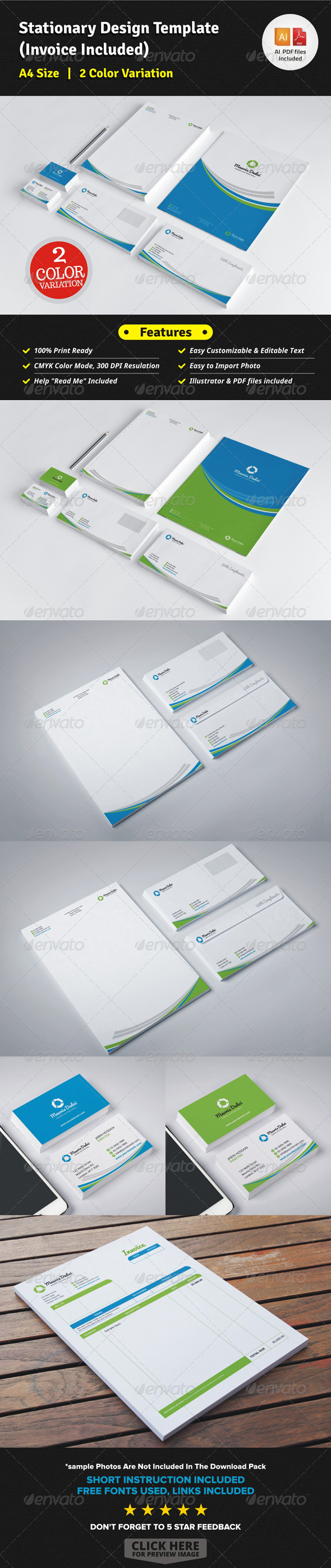 stationary design templates
