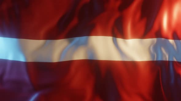 Latvia Flag with Edge Bump