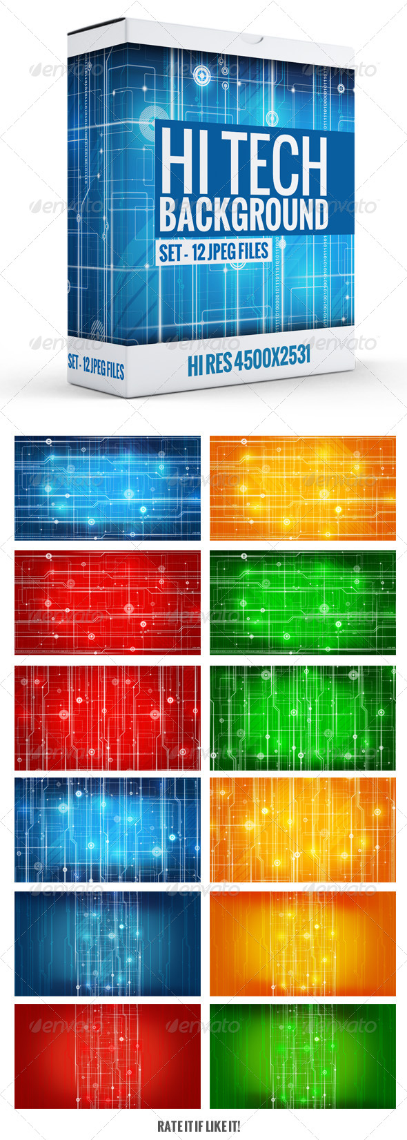 Hi-Tech Background - Tech / Futuristic Backgrounds