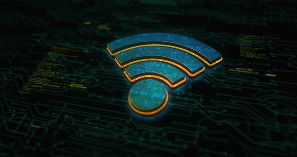 Wifi mobile network communication symbol digital concept alt