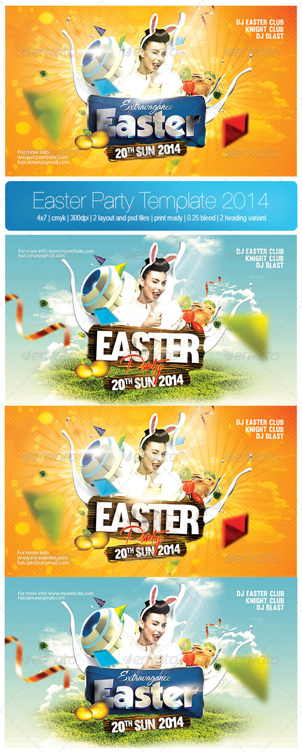 Easter Party Template 2014 - Holidays Events