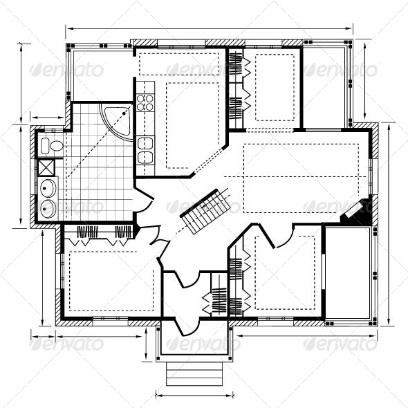 House Plan - Buildings Objects