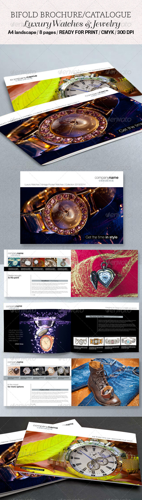 Luxury Bifold Brochure / Catalogue - Brochures Print Templates