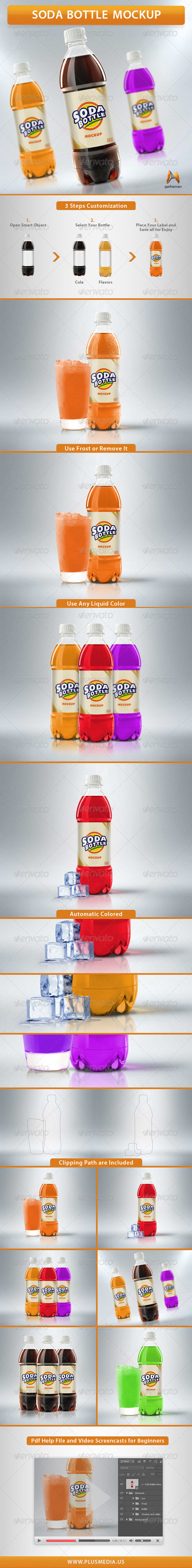 Soda Bottle Mockup