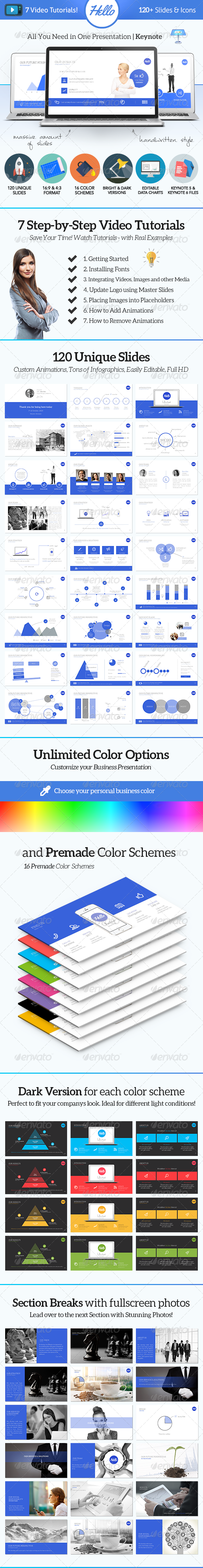 Hello Keynote - Multipurpose Presentation Template - Keynote Templates Presentation Templates
