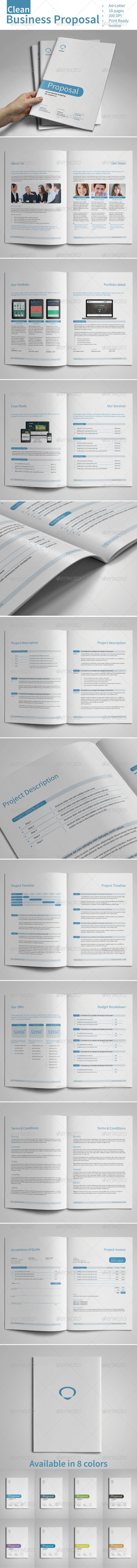 Clean Business Proposal Vol.2 - Proposals & Invoices Stationery