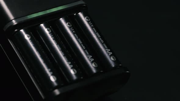 AA Rechargeable Batteries in Charger