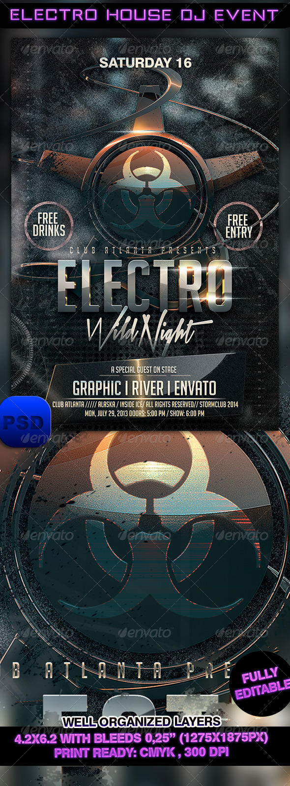 Electro House DJ Event - Events Flyers