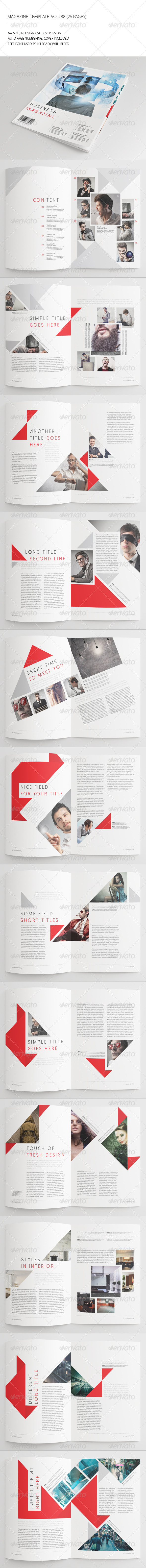 25 Pages Business Magazine Vol38 - Magazines Print Templates