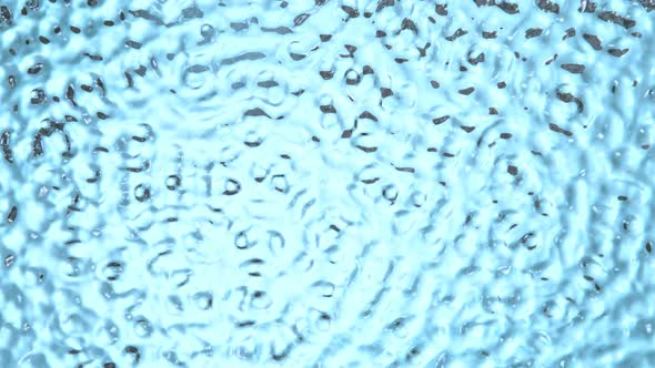 Super Slow Motion Shot of Ulsing Blue Clear Water Surface at 1000Fps alt