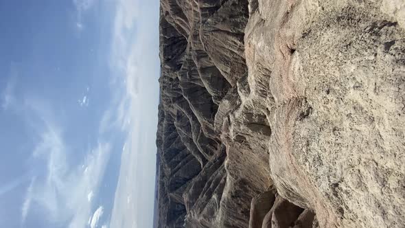 Vertical panorama view of Badlands National Park, South Dakota alt