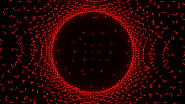 Small Luminous Red Particles Looping Background