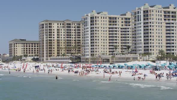 Buildings along the beach alt