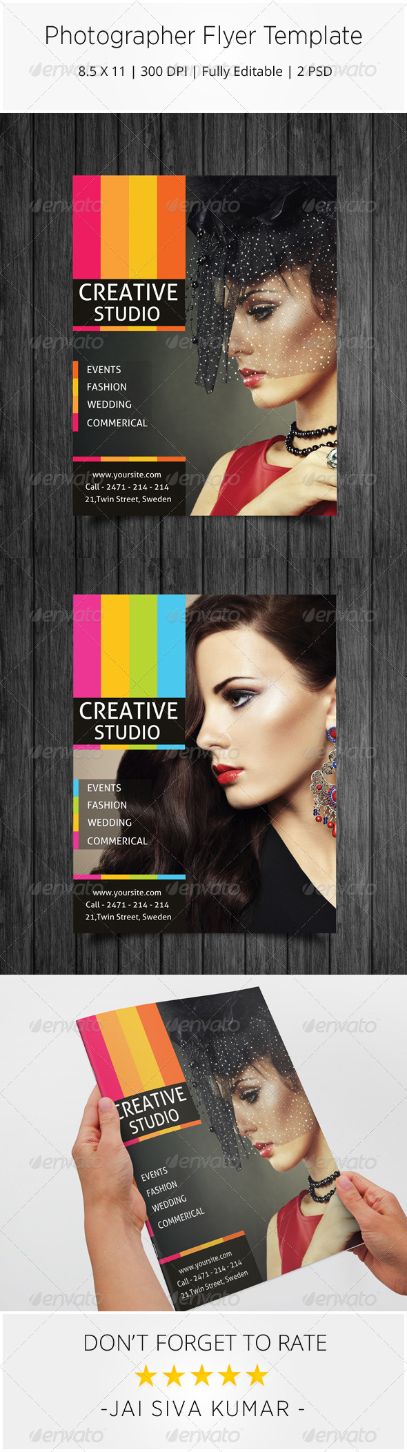 Simple Photographer Flyer Template - Corporate Flyers