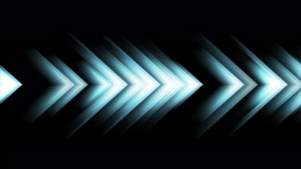 Blue Abstract Glowing Arrows