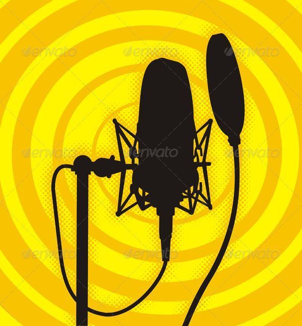 Studio microphone - Objects Vectors