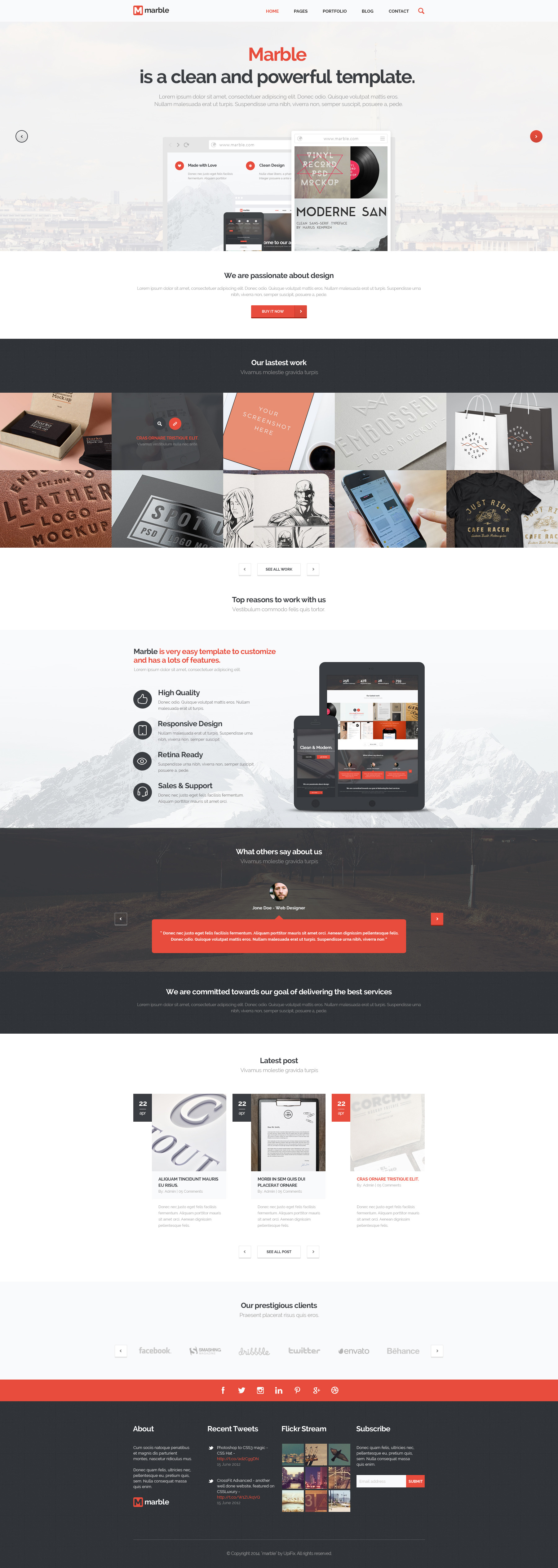 Marble - Multipurpose PSD Template by upifix | ThemeForest