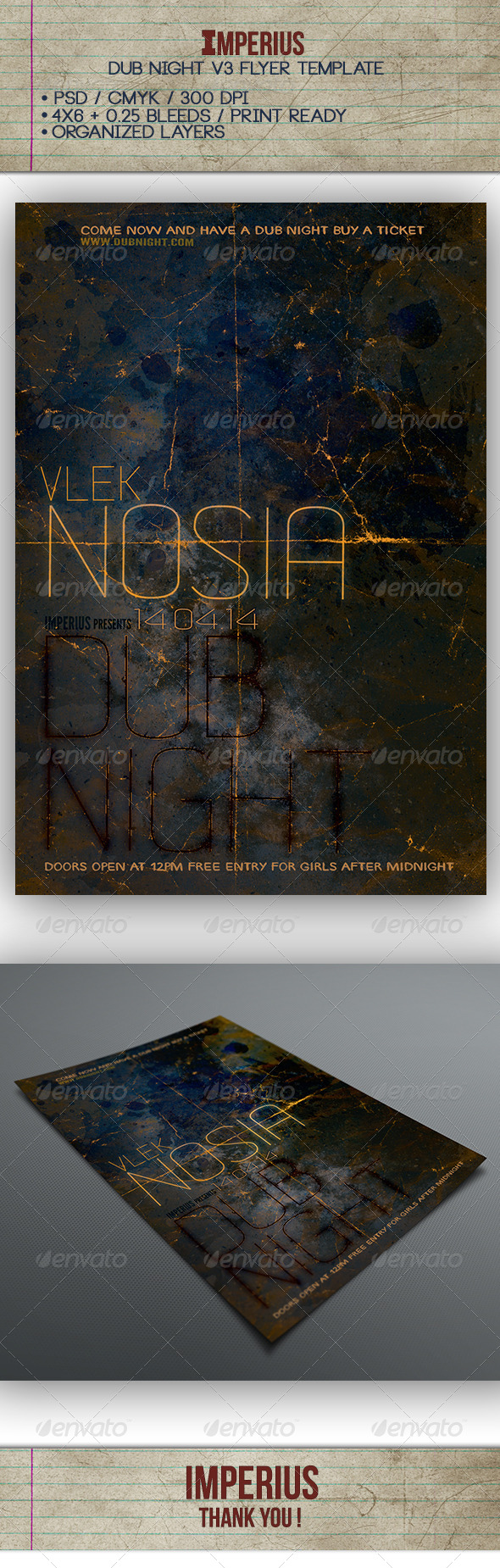 Dub Night V3 - Flyers Print Templates