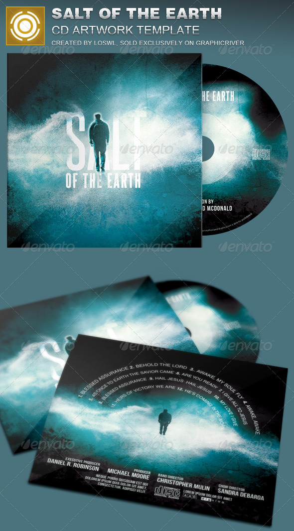 Salt of the Earth CD Artwork Template - CD & DVD Artwork Print Templates