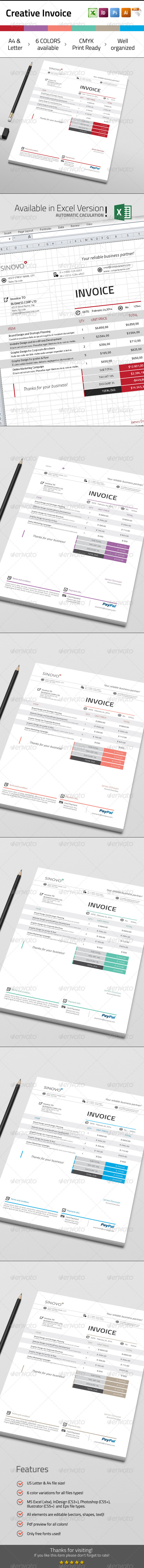 Creative Invoice - Proposals & Invoices Stationery