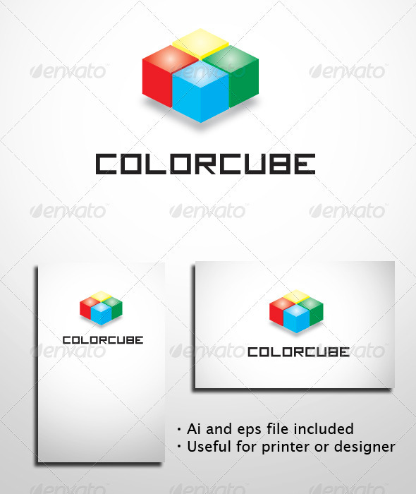 Color Cube - Objects Logo Templates