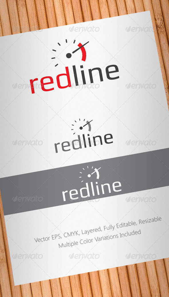 Redline High Performance Auto Parts Logo Template - Abstract Logo Templates