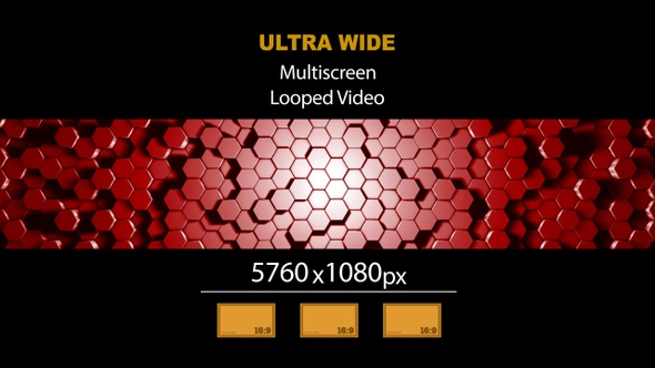 Ultra Wide HD Background Hexagon 03 alt