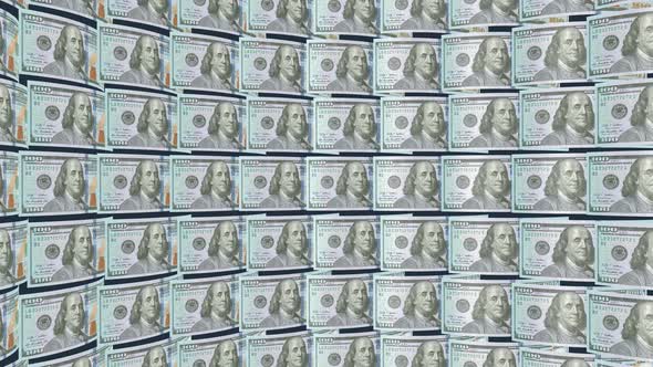 A lot of one hundred dollar american money. alt